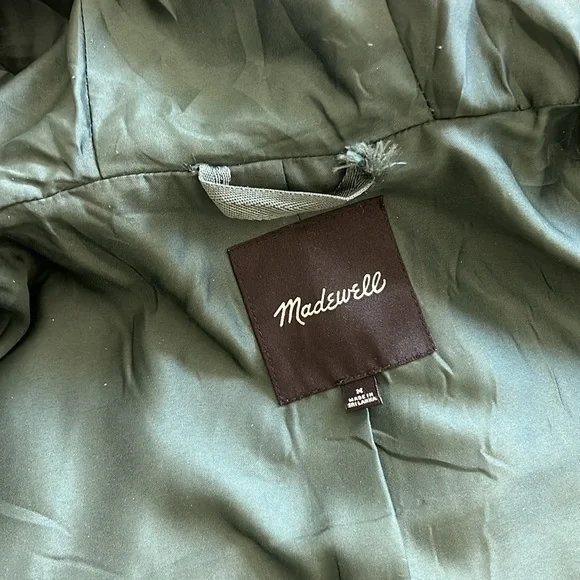 Madewell Deep Green Wool Jacket - Picture 8 of 9